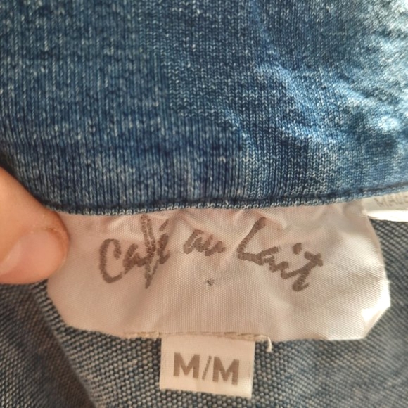 Casual light jean jacket/button down top - Picture 6 of 7